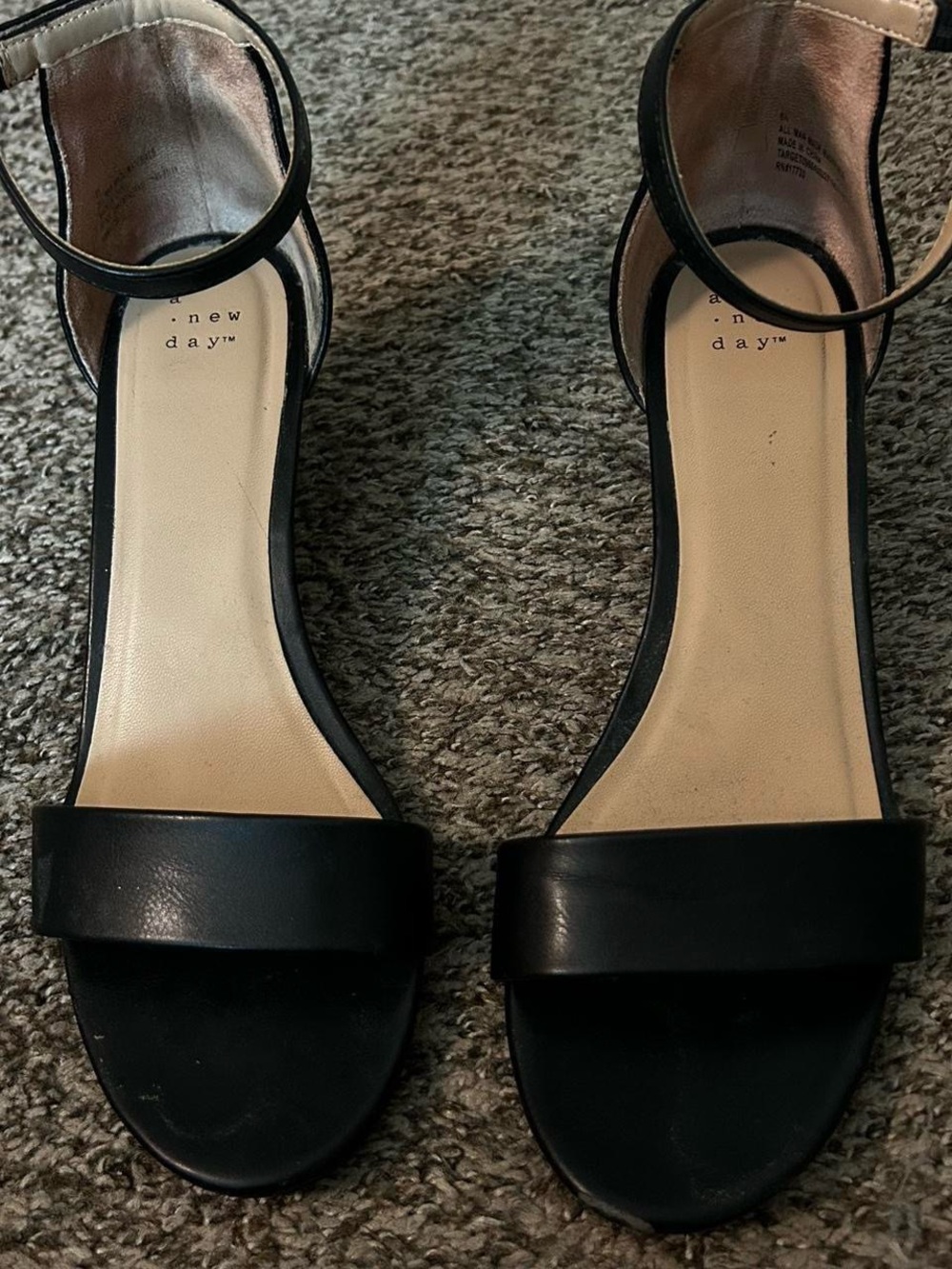 Black Ankle-Strap Heels